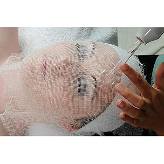 LIFESOFT GAUZE FACIAL MASK, 100% COTTON GAUZE FACIAL PAPER SHEET FOR FACIAL SPA, HIGH FREQUENCY TREATMENTS 100 COUNT (1 PACK) - Image 3